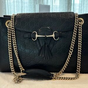 Large Guccissima Emily Shoulder Bag
